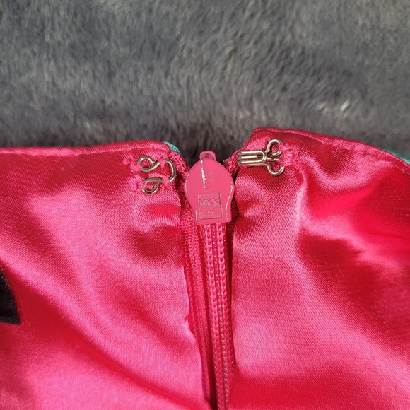 MIXIT Women's Floral Paisley Print Slip Dress Size 10 Boho Hippie Sexy - Picture 6 of 9